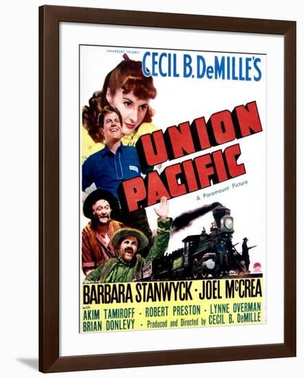 Union Pacific - Movie Poster Reproduction-null-Framed Photo