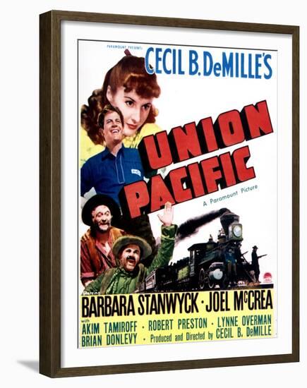 Union Pacific - Movie Poster Reproduction-null-Framed Photo