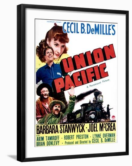 Union Pacific - Movie Poster Reproduction-null-Framed Photo