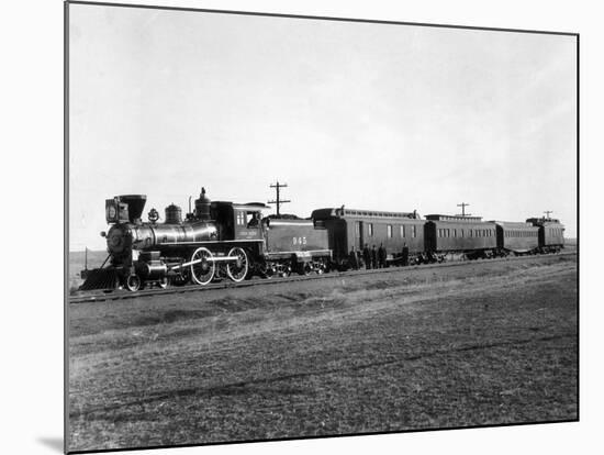 Union Pacific Train Passing-null-Mounted Photographic Print