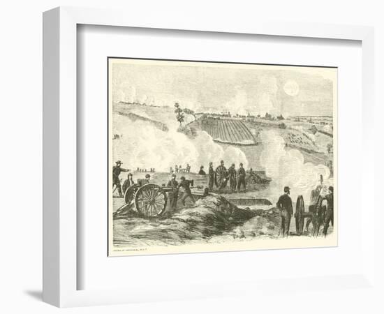 Union Position Near the Center, Battle of Gettysburg, 2 July, July 1863-null-Framed Giclee Print