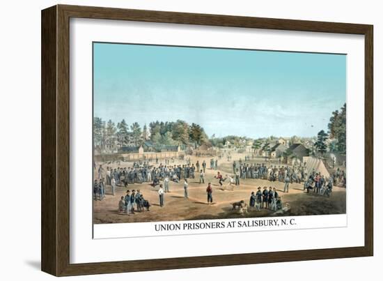 Union Prisoners at Salisbury, N.C.-Goupil-Framed Art Print