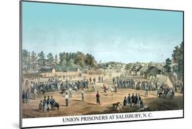 Union Prisoners at Salisbury, N.C.-Goupil-Mounted Art Print