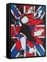 Union Rat-Abstract Graffiti-Framed Stretched Canvas