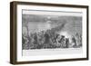 Union Retreat across Edward's Ferry-Frank Leslie-Framed Art Print