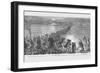Union Retreat across Edward's Ferry-Frank Leslie-Framed Art Print