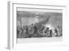 Union Retreat across Edward's Ferry-Frank Leslie-Framed Art Print