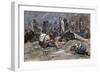 Union Soldiers Held as Prisoners of War at Andersonville Prison Camp during the Civil War-null-Framed Giclee Print