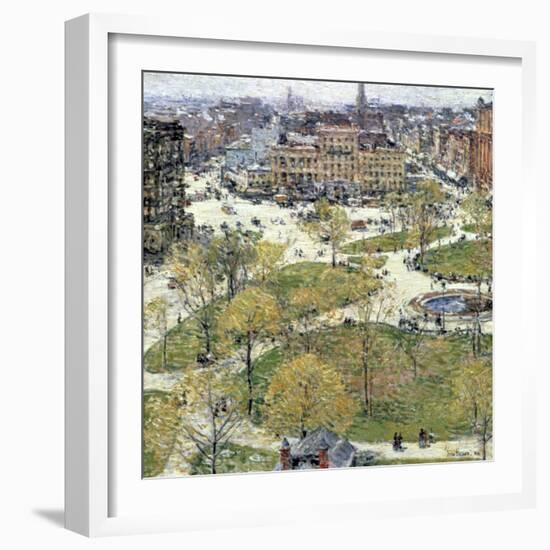 Union Square in Spring, 1896-Frederick Childe Hassam-Framed Giclee Print