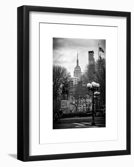 Union Square Park and the Empire State Building View-Philippe Hugonnard-Framed Art Print