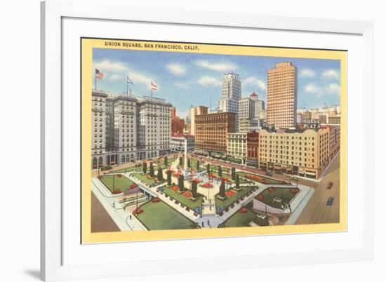 Union Square St. Francis Hotel, San Francisco, California-null-Framed Art Print