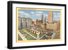 Union Square St. Francis Hotel, San Francisco, California-null-Framed Art Print