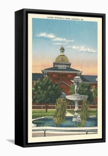 Union Station and Park, Augusta, Georgia-null-Framed Stretched Canvas