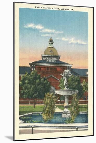 Union Station and Park, Augusta, Georgia-null-Mounted Art Print