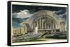 Union Station at Night, Cincinnati, Ohio-null-Framed Stretched Canvas