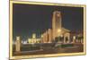 Union Station at Night, Los Angeles, California-null-Mounted Art Print
