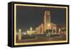 Union Station at Night, Los Angeles, California-null-Framed Stretched Canvas