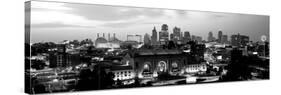 Union Station at Sunset with City Skyline in Background, Kansas City, Missouri, USA-null-Stretched Canvas