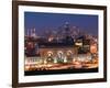 Union Station (b.1914) and Kansas City Skyline, Missouri, USA-Walter Bibikow-Framed Photographic Print