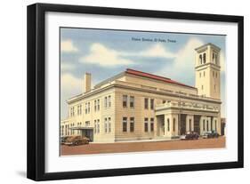 Union Station, El Paso, Texas-null-Framed Art Print