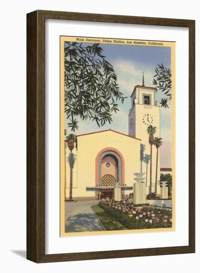 Union Station, Los Angeles, California-null-Framed Art Print