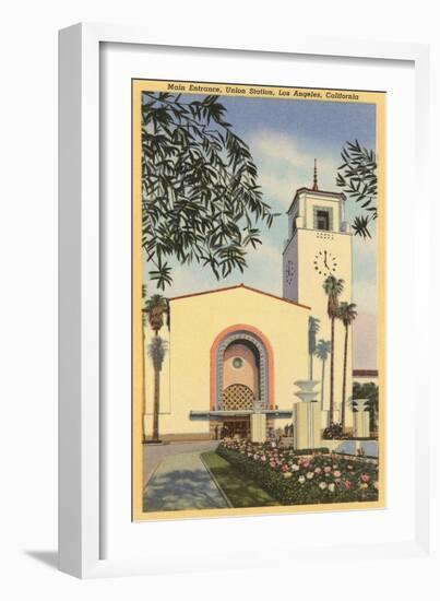 Union Station, Los Angeles, California-null-Framed Art Print