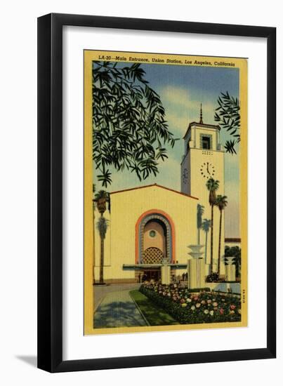 Union Station, Main Entrance, Los Angeles, California, C.1939-50-null-Framed Giclee Print