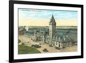 Union Station, Portland, Maine-null-Framed Art Print