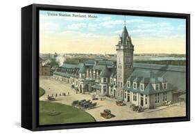 Union Station, Portland, Maine-null-Framed Stretched Canvas