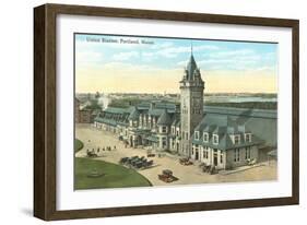 Union Station, Portland, Maine-null-Framed Art Print