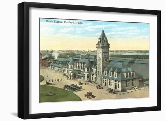Union Station, Portland, Maine-null-Framed Art Print