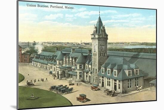 Union Station, Portland, Maine-null-Mounted Art Print