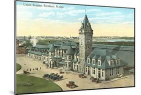 Union Station, Portland, Maine-null-Mounted Art Print