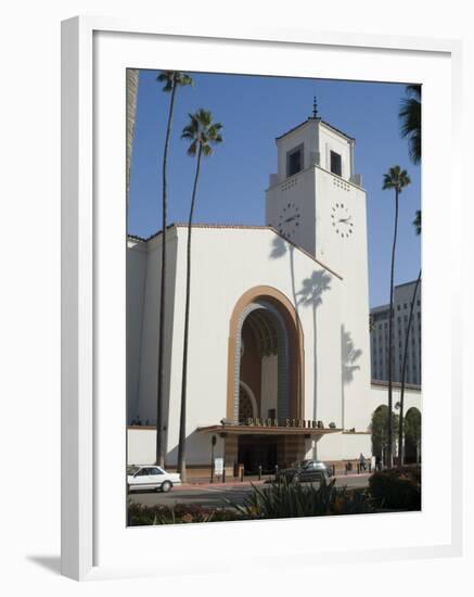 Union Station, Railroad Terminus, Downtown, Los Angeles, California, USA-Ethel Davies-Framed Photographic Print