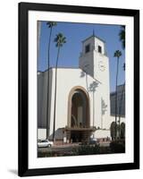 Union Station, Railroad Terminus, Downtown, Los Angeles, California, USA-Ethel Davies-Framed Photographic Print