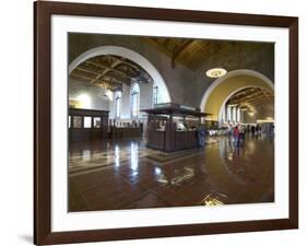 Union Station, Railroad Terminus, Downtown, Los Angeles, California, USA-Ethel Davies-Framed Photographic Print