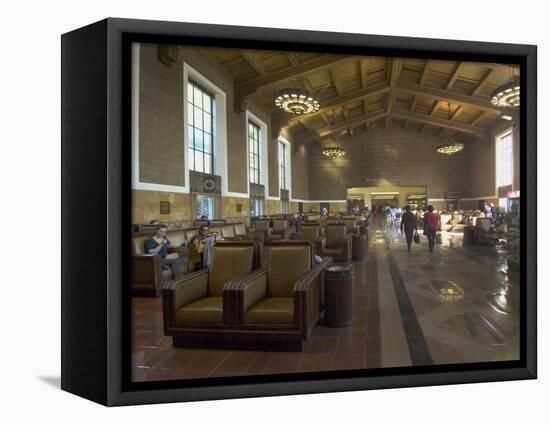 Union Station, Railroad Terminus, Downtown, Los Angeles, California, USA-Ethel Davies-Framed Stretched Canvas
