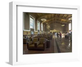 Union Station, Railroad Terminus, Downtown, Los Angeles, California, USA-Ethel Davies-Framed Photographic Print