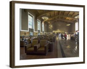 Union Station, Railroad Terminus, Downtown, Los Angeles, California, USA-Ethel Davies-Framed Photographic Print