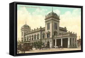 Union Station, Savannah, Georgia-null-Framed Stretched Canvas