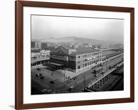 Union Station, Seattle, WA, 1925-Asahel Curtis-Framed Giclee Print