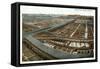 Union Stockyards, Chicago, Illinois-null-Framed Stretched Canvas