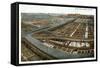 Union Stockyards, Chicago, Illinois-null-Framed Stretched Canvas