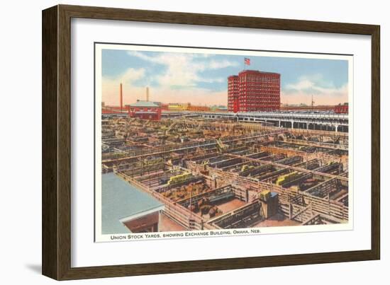 Union Stockyards, Omaha, Nebraska-null-Framed Art Print