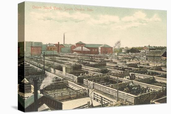 Union Stockyards, Omaha, Nebraska-null-Stretched Canvas