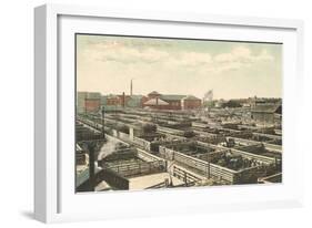 Union Stockyards, Omaha, Nebraska-null-Framed Art Print