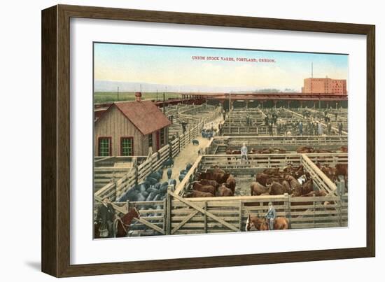 Union Stockyards, Portland-null-Framed Art Print