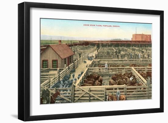 Union Stockyards, Portland-null-Framed Art Print