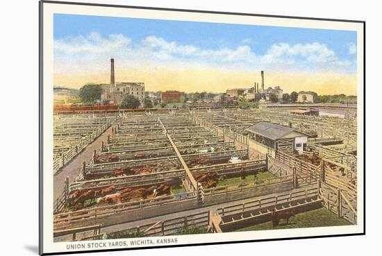 Union Stockyards, Wichita, Kansas-null-Mounted Art Print