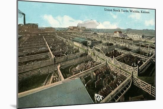 Union Stockyards, Wichita-null-Mounted Art Print